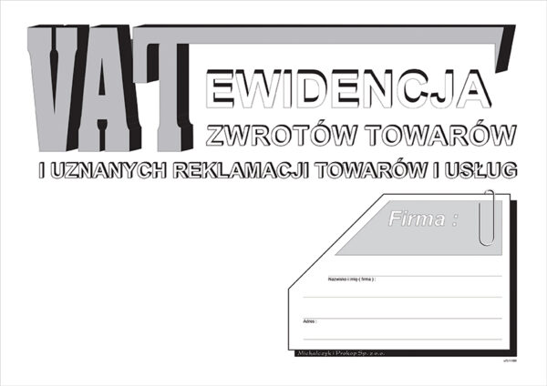 Ak ewidencja Vat zwrot towarów i uznanie rekl.A4