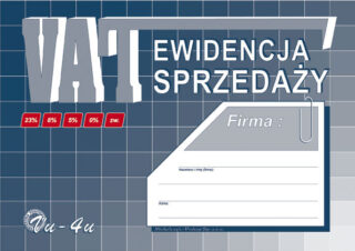 Ak ewidencja sprzedaży VAT A5 VU4U
