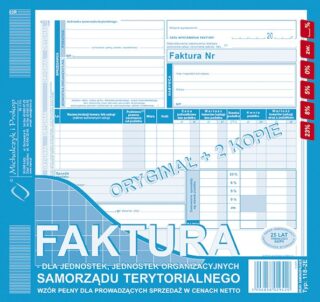 Ak faktura 2/3 A4 (o+2k) jed.samorządu terytorial.
