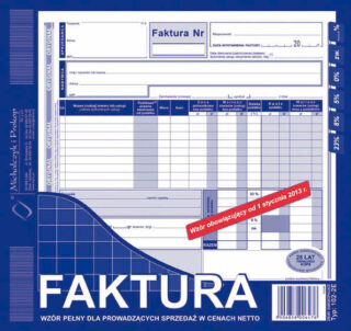 Ak faktura 2/3 A4 pełna 102-2E