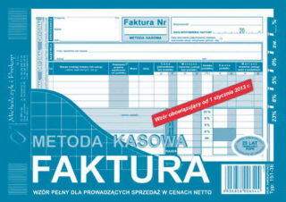 Ak faktura A5 pełna MK Metoda Kasowa 151-3E