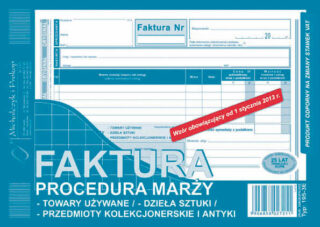 Ak faktura procedura marży towary używ. 195-3E