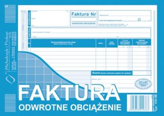 Ak faktura – odwrotne obciążenie A5 109-3E