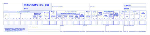 Ak indywidualna lista płac P5