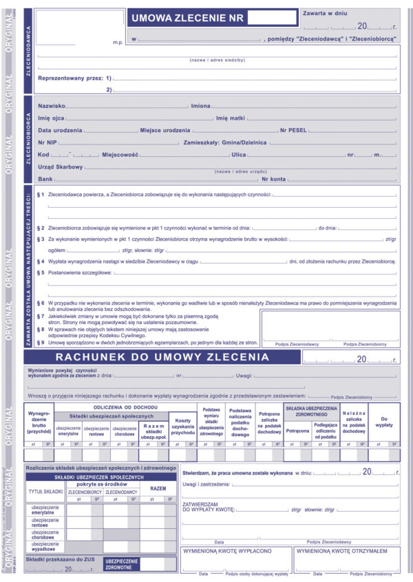 Ak umowa zlecenie A4 511-1