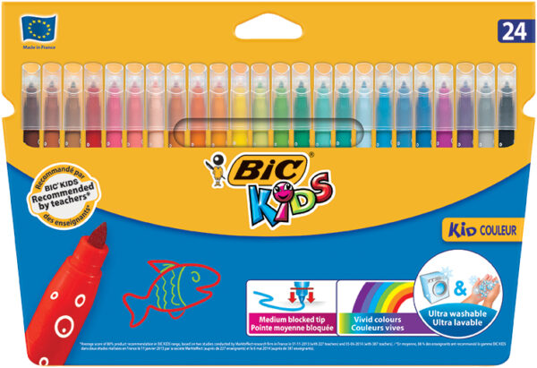 Bic flamastry 24kol. (18+6) Kid Couleur