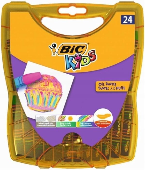 Bic pastele olejne 24kol. Plastic Case