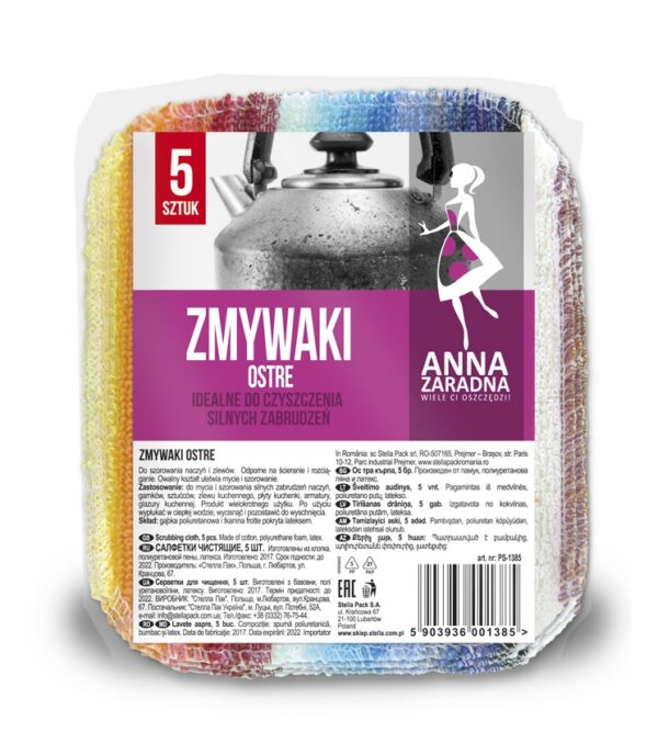 C Anna Zaradna Zmywaki ostre Maxi 5 szt.