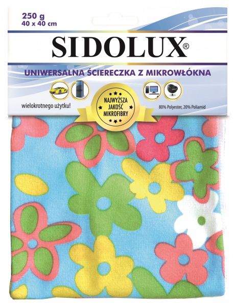 C Sidolux ścierka mikrofibra a’1 Kwiatki