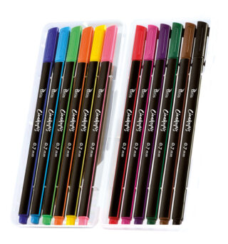 Cienkopis Tetis trójkątny 0,7 mm 12kol. KC001-B