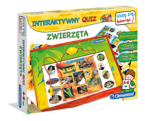 Clementoni Interaktywny quiz zwierzęta 60063