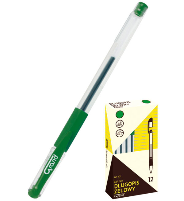 Długopis Grand żelowy GR101 Zielony