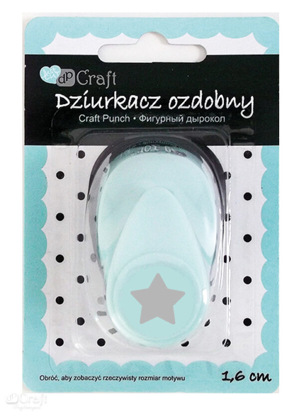 Dziurkacz Craft ozdobny 1,6cm Gwiazda