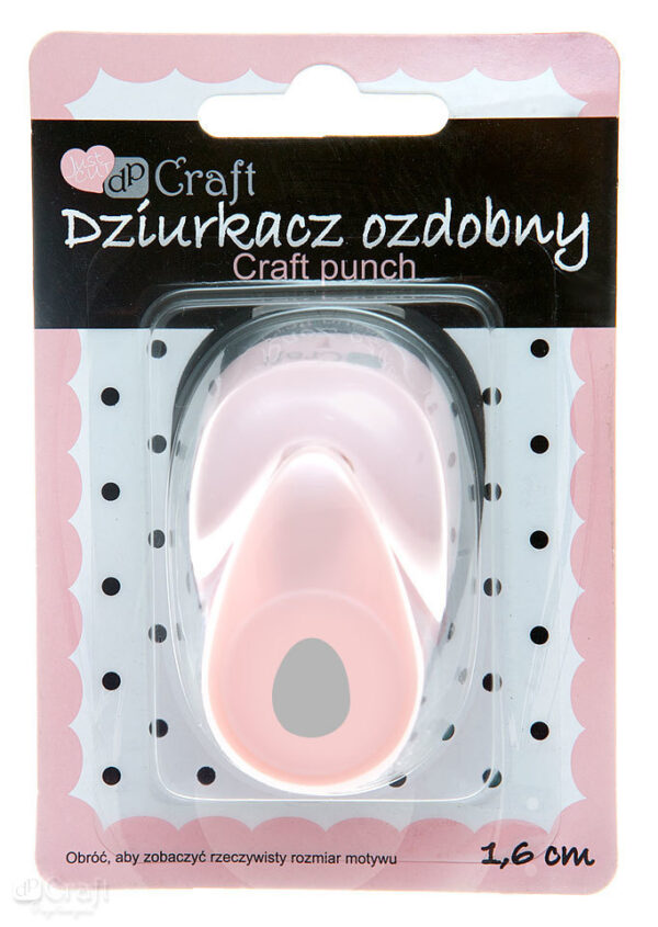 Dziurkacz Craft ozdobny 1,6cm Jajko