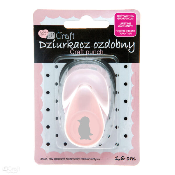 Dziurkacz Craft ozdobny 1,6cm Pingwin