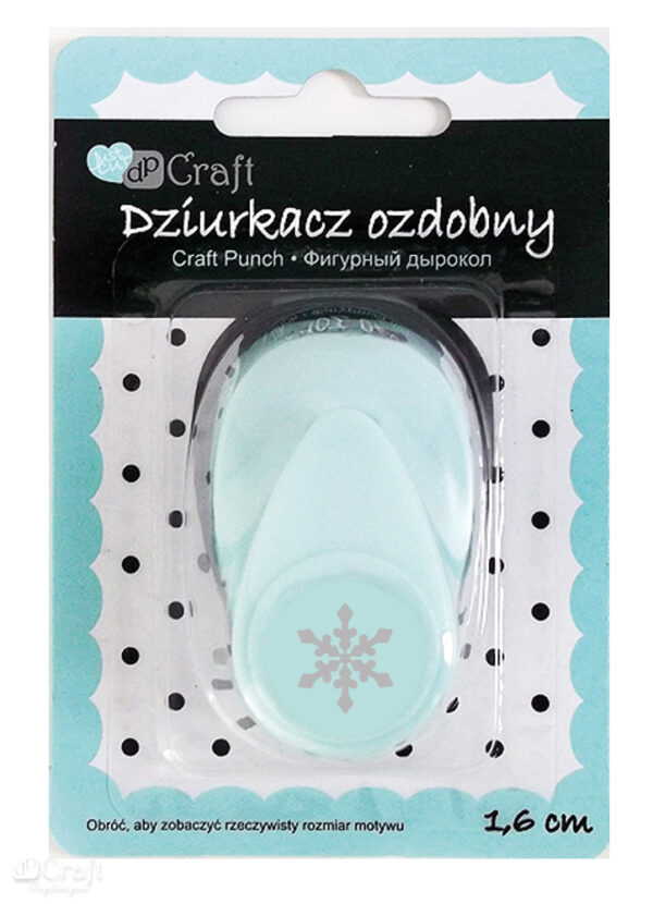 Dziurkacz Craft ozdobny 1,6cm Śnieżynka