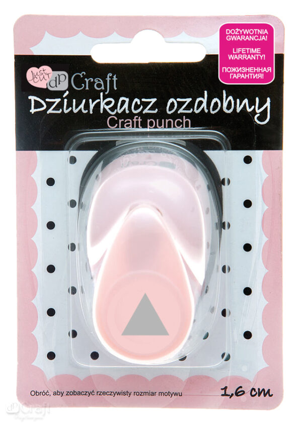 Dziurkacz Craft ozdobny 1,6cm Trójkąt