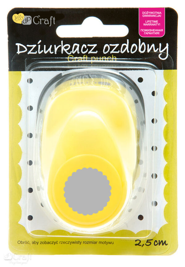 Dziurkacz Craft ozdobny 2,5cm Kółko z Falbanką 2