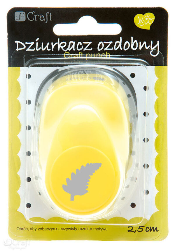 Dziurkacz Craft ozdobny 2,5cm Paprotka