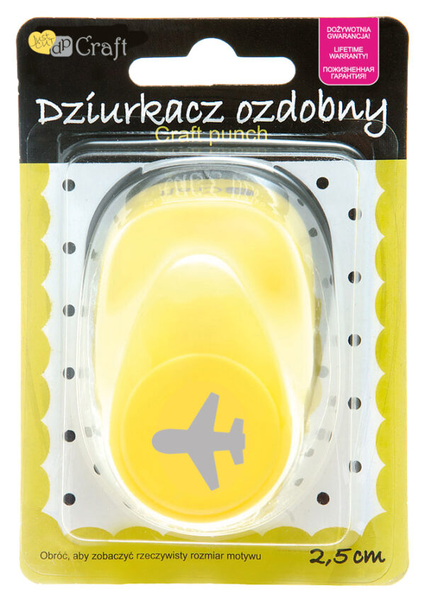 Dziurkacz Craft ozdobny 2,5cm Samolot