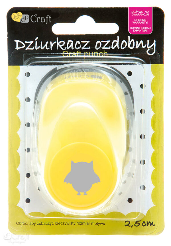 Dziurkacz Craft ozdobny 2,5cm Sowa