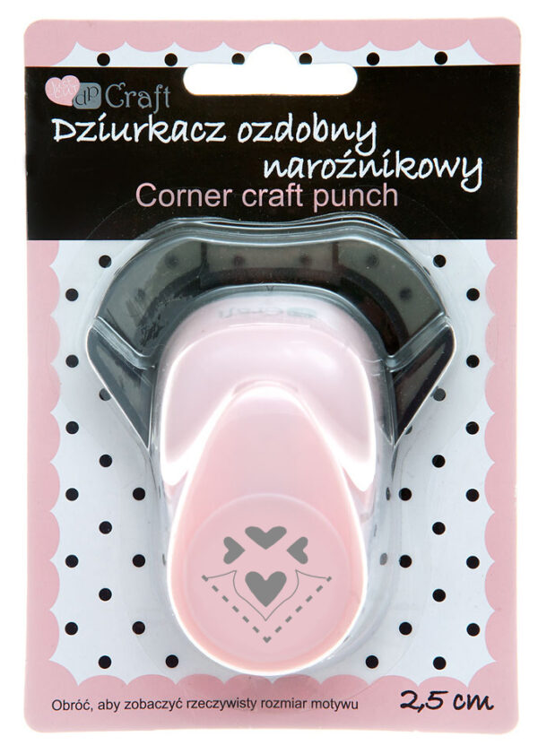 Dziurkacz Craft ozdobny narożnikowy 2,5cm Serca