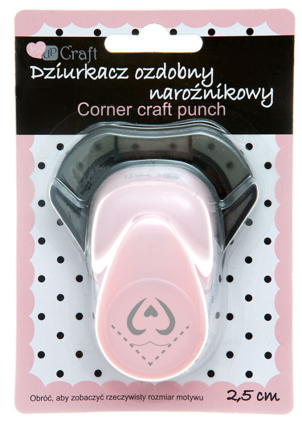 Dziurkacz Craft ozdobny narożnikowy 2,5cm Serce 2