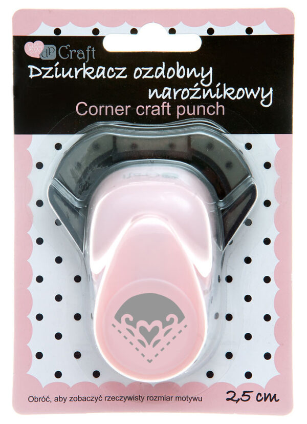 Dziurkacz Craft ozdobny narożnikowy 2,5cm Serce