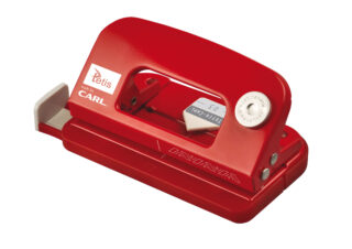 Dziurkacz Tetis Carl03 metalowy mini 10ark. Czerw.