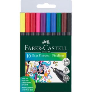 Faber-Castell Cienkopis Grip etui 10kol. 151610