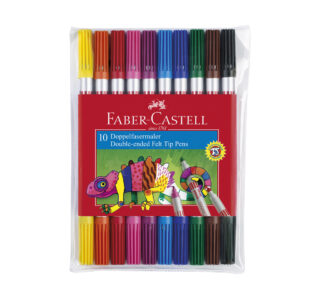 Faber-Castell Flamastry 10kol. dwustronne w etui
