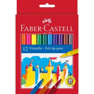 Faber-Castell Flamastry 12kol. Zamek