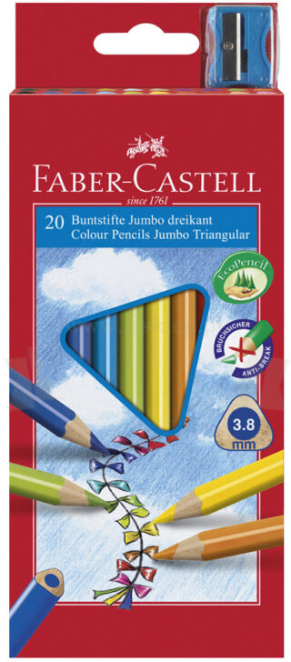Faber-Castell Kredki 20kol. trojkątne Junior Grip