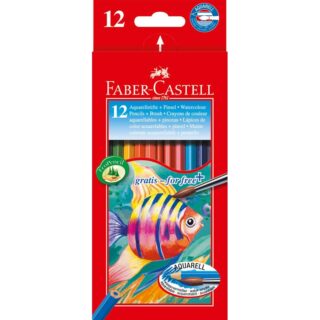 Faber-Castell Kredki akwarelowe 12kol. Redline