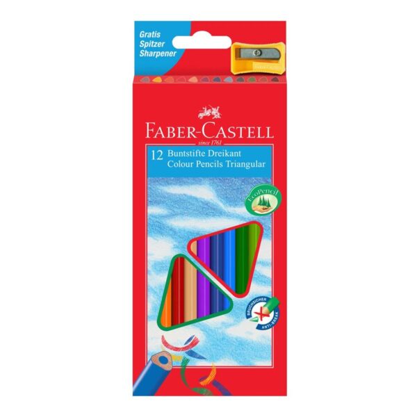 Faber-Castell Kredki trójkatne EKO 12kol.