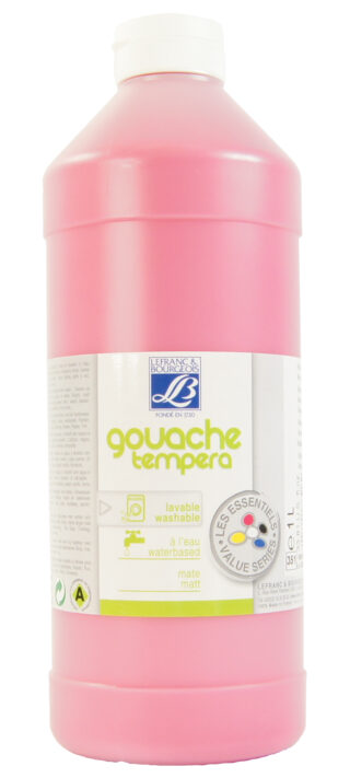 Farba tempera LB 1000ml Różowa 188516