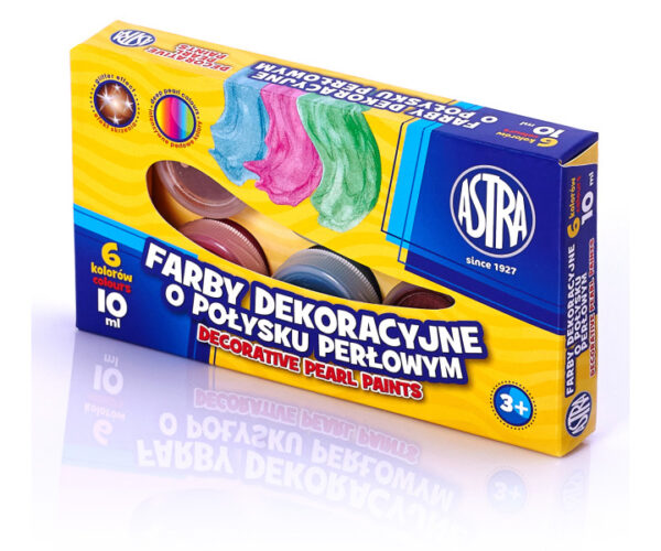 Farby plakatowe Astra 6kol./10ml Perłowe