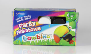 Farby plakatowe Bambino 6kol 20ml