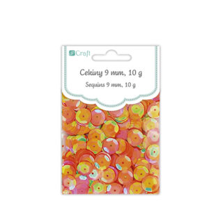 K Cekiny dekoracyjne 10g okrągłe orange KSCE-015