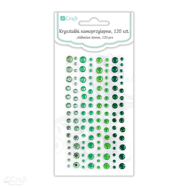 K Kryształki samoprzylepne a’120 Emerald GRKR026