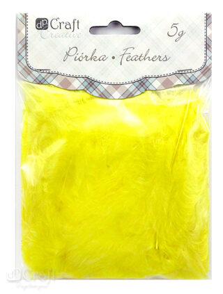 K Piórka 5-12cm 5G Yellow