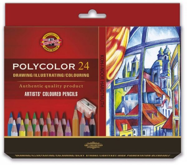 KIN Kredki Polycolor 3834 24 kolory