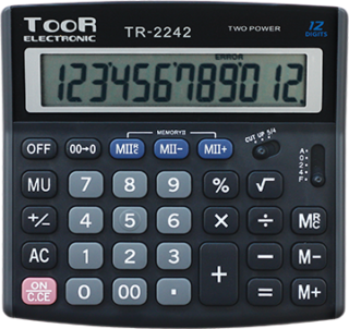 Kalkulator Toor TR2242 12-pozycyjny, pod. pamięć