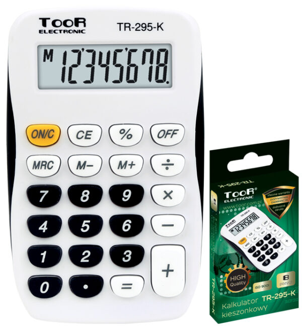 Kalkulator Toor TR295-K 8-pozycyjny