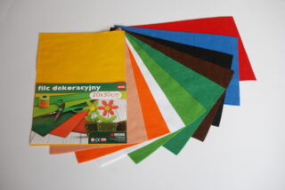 Mona Filc do dekoracji 20x30cm 5szt. Ciemna Zieleń