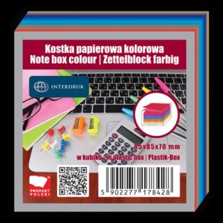 Notes kostka 8,5×8,5×7 Interdruk kolor w kubiku