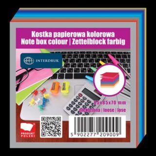Notes kostka 8,5×8,5×70 Interdruk kolor MM nieklej