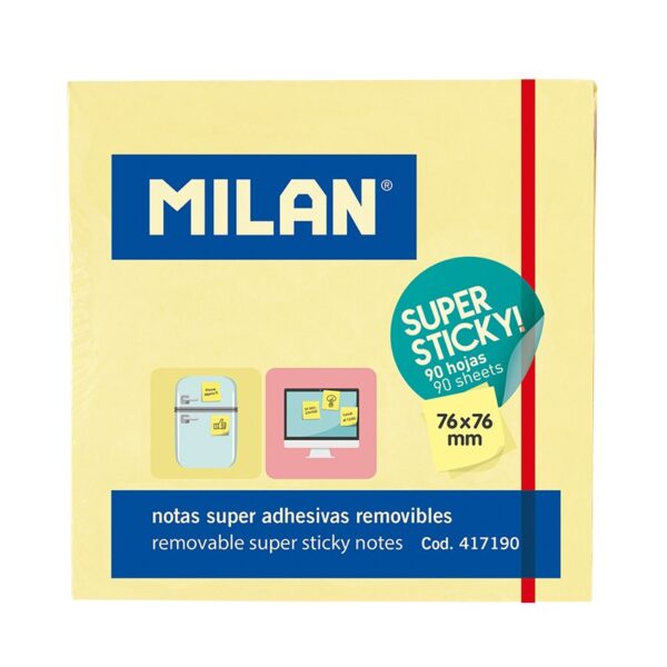 Notes samoprzylepny Milan Super Sticky 76×76 a’90