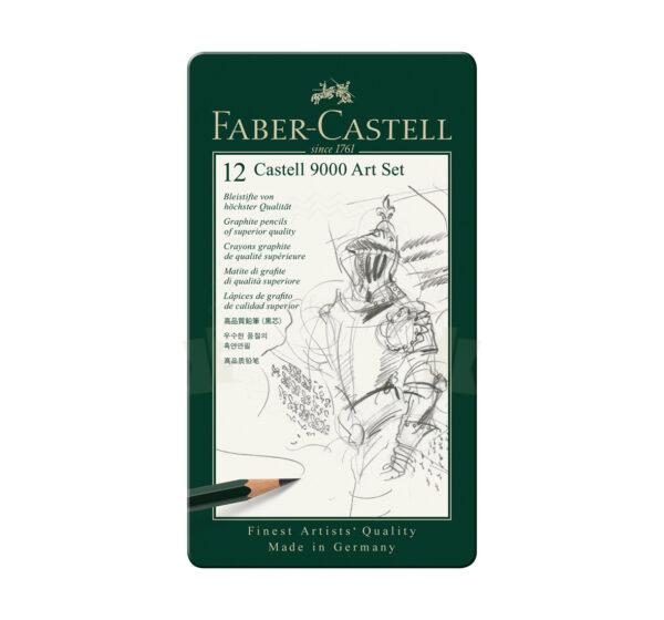 Ołówek Faber-Castell 9000 ART op.12szt. opak.metal