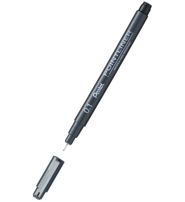 Pentel Cienkopis Pointliner 0,1mm A Czarny